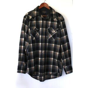 Black and Tan Pendleton Canyon Style Flannel - Size M